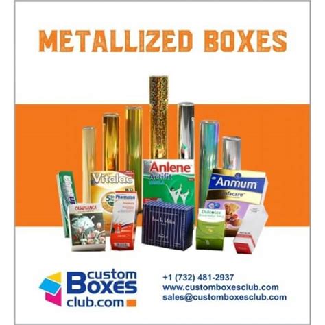 metalized boxes usa|Custom Metalized Boxes .